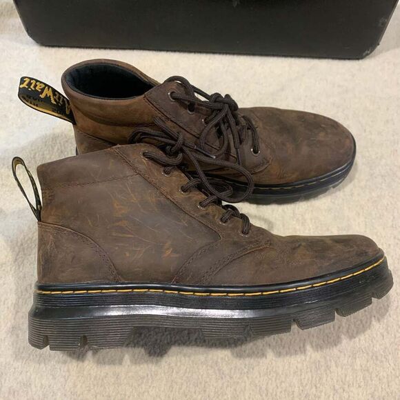 Dr. Martens Bonny Crazy Horse Leather Casual Boots in Dark Brown - Picture 2 of 6